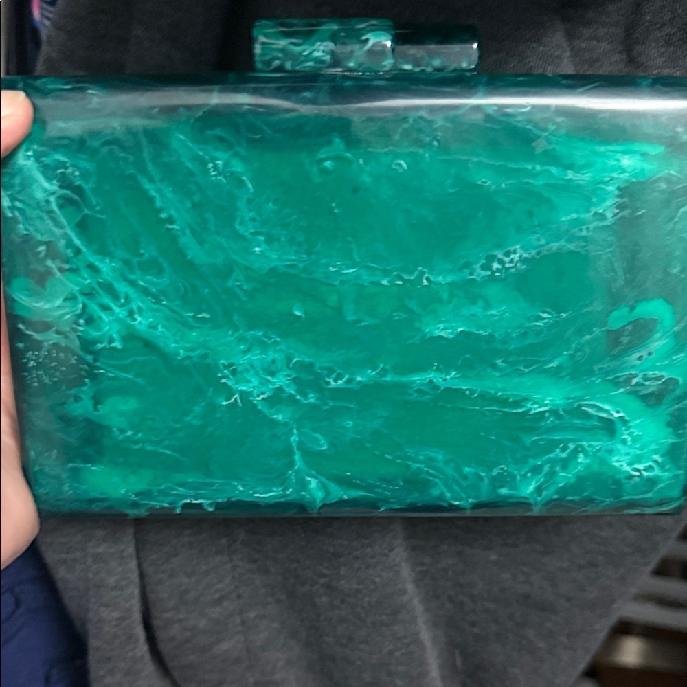 Elegant Green Clutch Bag